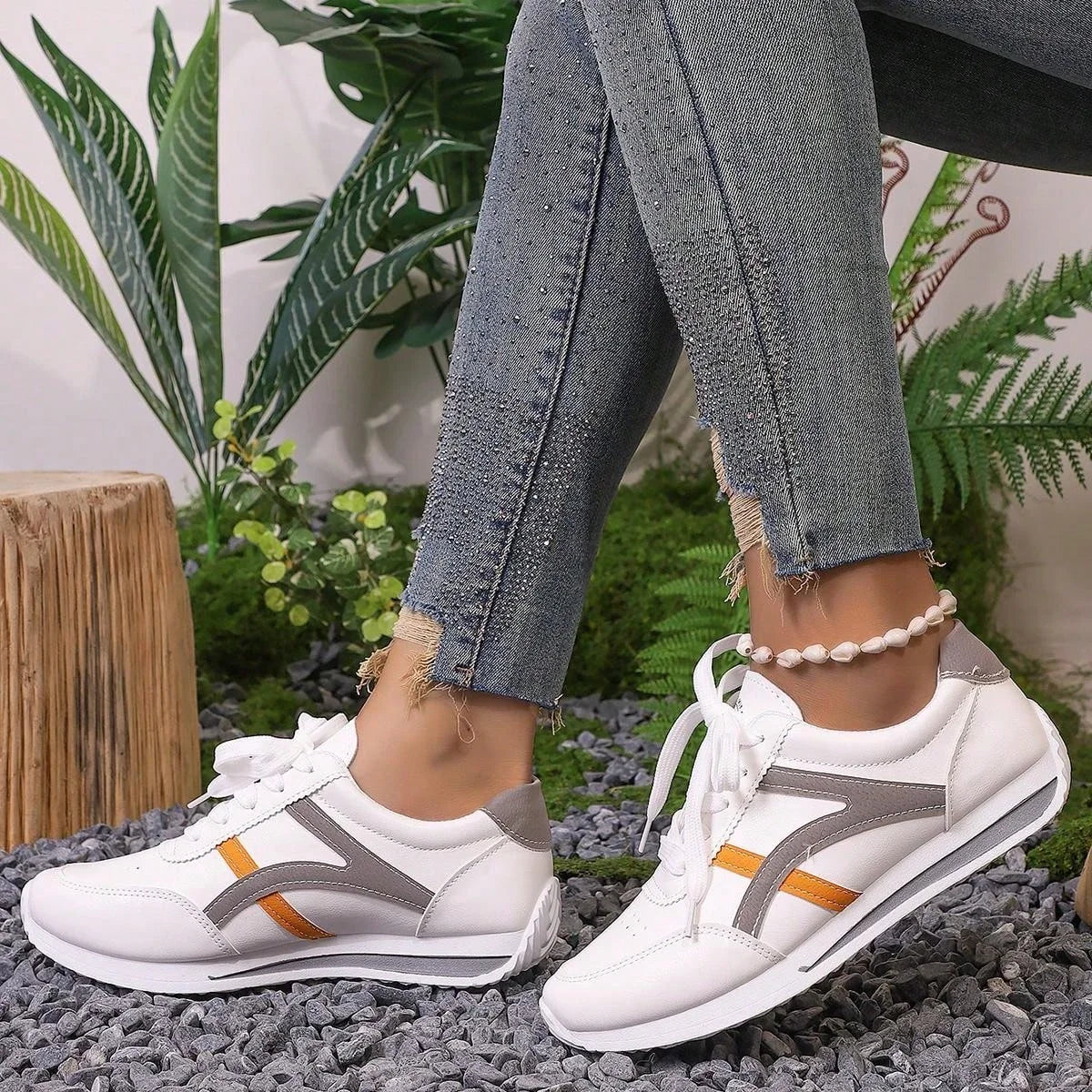 Sneakers Women New Sports Shoes Women's Small White Shoes Fashion Comfort Sneakers All-match Lightweight Casual Running Shoes GONZALES ONLINE SHOP