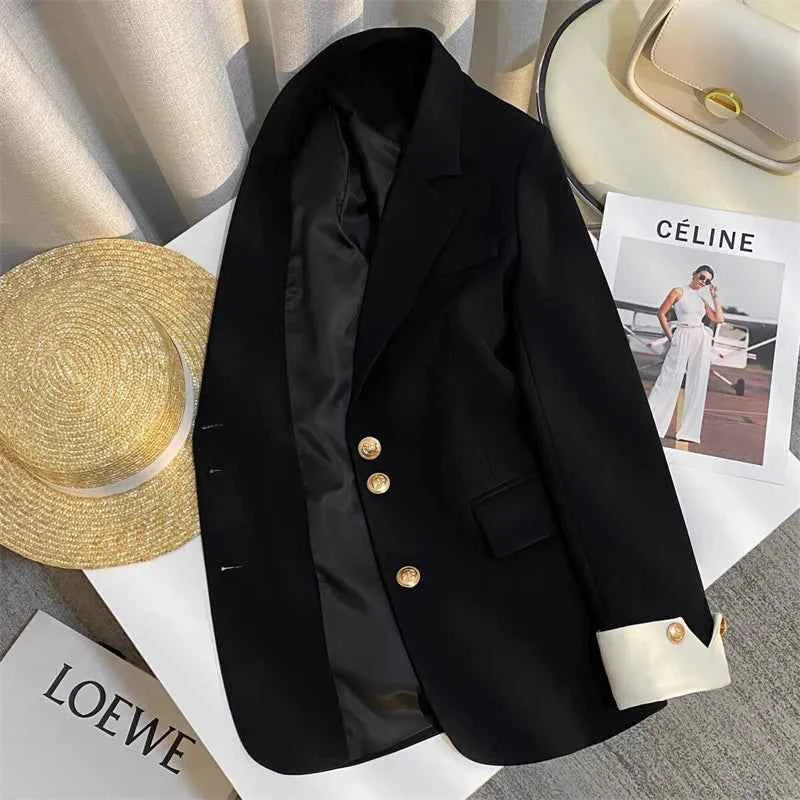 Women's Blazer Coat Spring Autumn Korean Version Leisure Ladies  Suit Jacket Design Sense Korean Version Female Suit Top