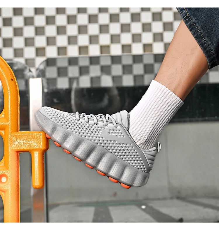 Men's Comfortable Casual Sneakers with Foot Sensing Massage Technology Women's Sports Breathable Lightweight Training Shoes GONZALES ONLINE SHOP