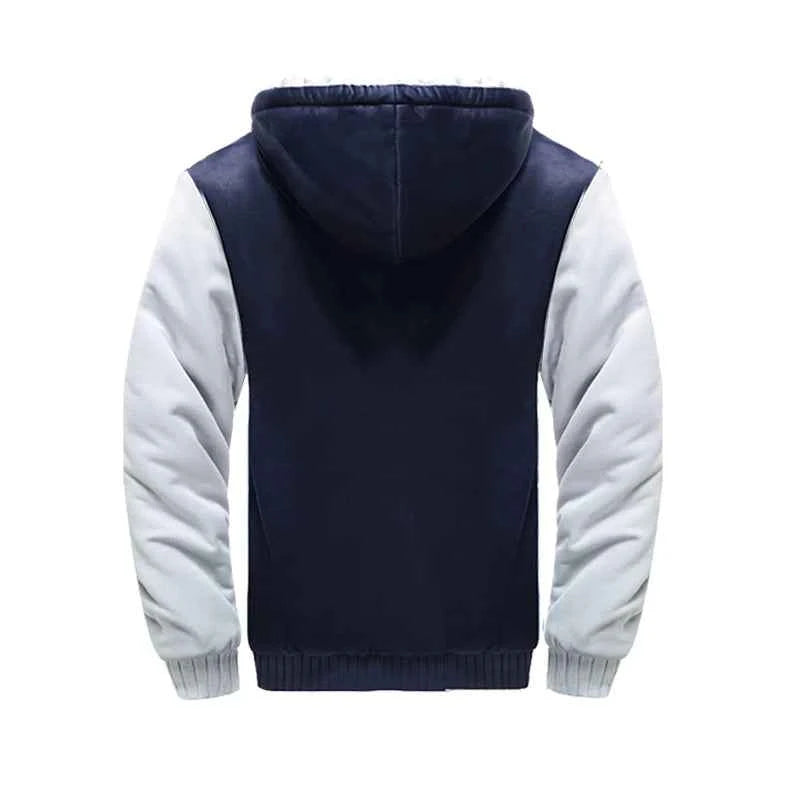 Men's Jacket Winter Camouflage Fleece Thicken Hooded Jackets Male Long Sleeve Coat Casual Zip Up Hoodies Streetwear Men's Coats