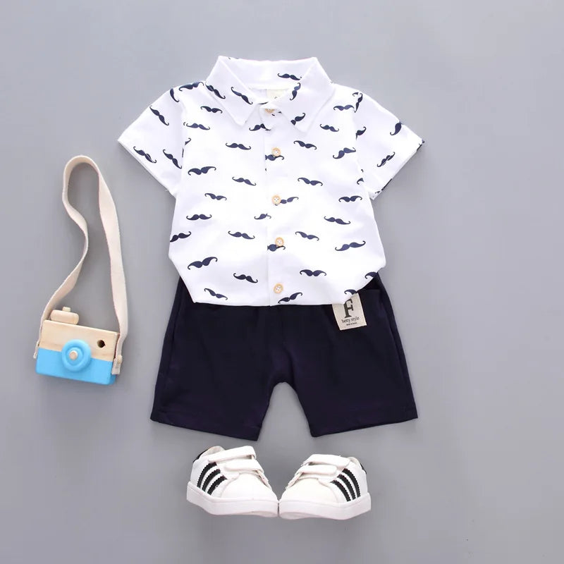 Summer Baby Boys Short Sleeve Suits Kids girls Clothing Cotton Costumes fashion Unisex GONZALES ONLINE SHOP