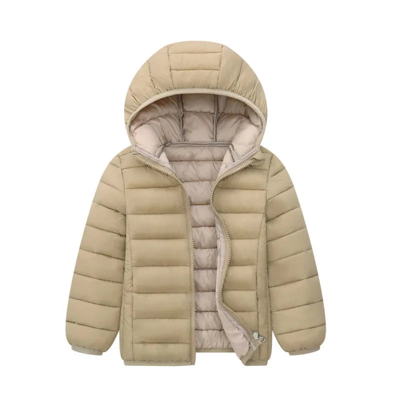 Vest 1-7 Year Old Girls'and Boy' Winter Fashion Down  Hooded Warm Casual large pocket Sleeveless Jacket New Kids Garments GONZALES ONLINE SHOP