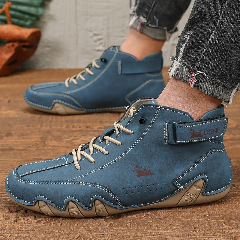 Mens Shoes Original Sneakers Shoes Men's High Top Ankle Boots Breathable and Comfortable Soft Sole Luxury Fashion Men's Shoes GONZALES ONLINE SHOP