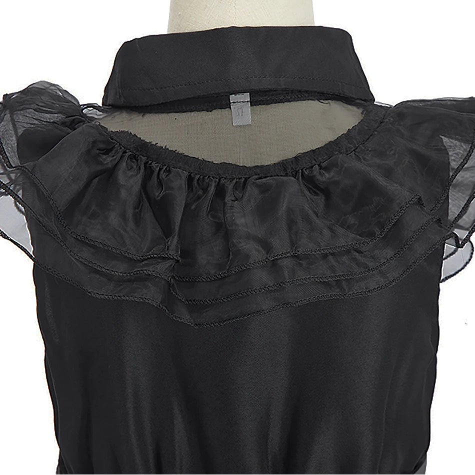 Little Girls Addams Dark Gothic Style GONZALES ONLINE SHOP
