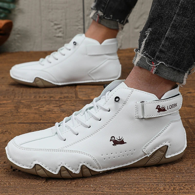 Mens Shoes Original Sneakers Shoes Men's High Top Ankle Boots Breathable and Comfortable Soft Sole Luxury Fashion Men's Shoes GONZALES ONLINE SHOP
