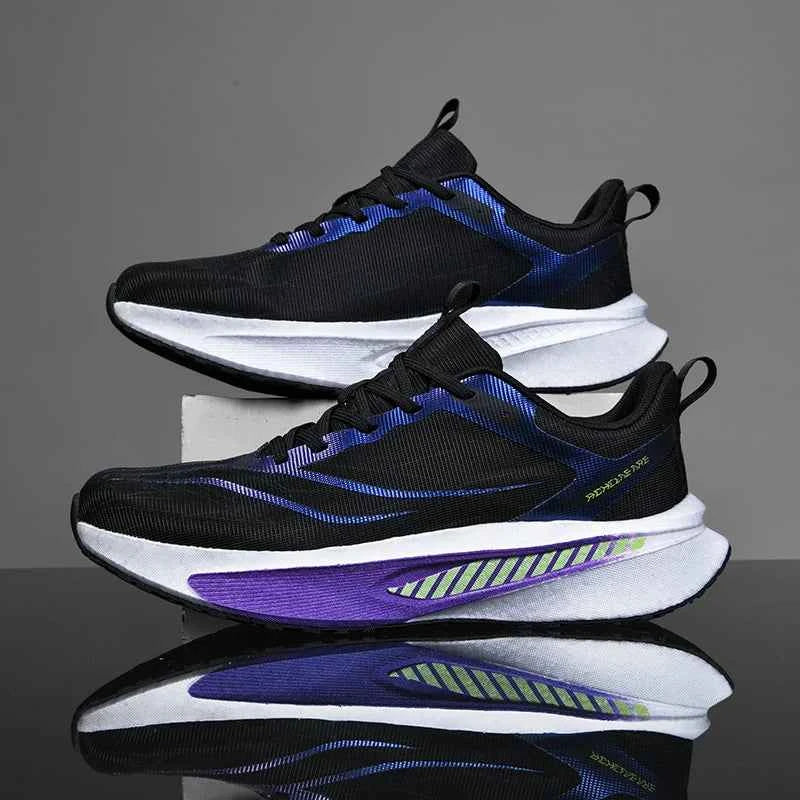 Running Shoes Men Women Non-Slip Wear-Resistant Rubber Outsole Breathable Shock Absorption Athletic Sneakers Outdoor Gym Sports