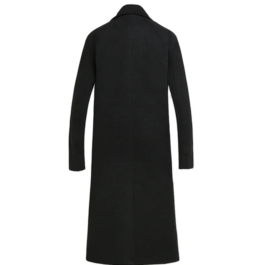 New Fashion Coat Men Wool Coat Winter Warm Solid Long Trench Jacket Breasted Business Casual Overcoat Male Woolen Coat S-4XL GONZALES ONLINE SHOP