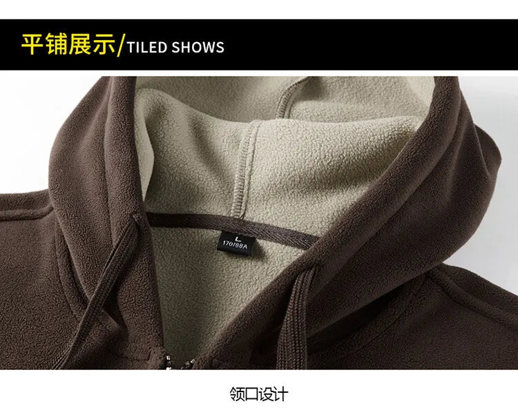 2024 New Fleece Thickened Suit Men's Lamb Fleece Hooded Sweater Cotton Pants Casual Sports Warm Suit GONZALES ONLINE SHOP