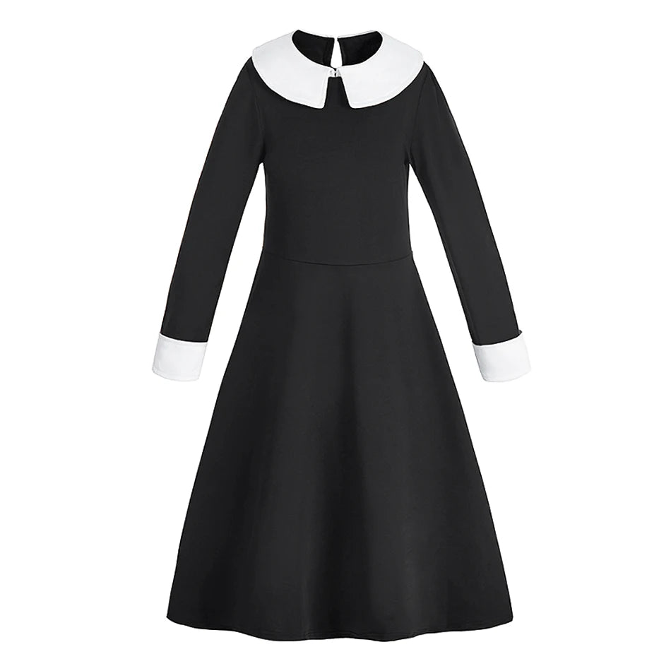 Little Girls Addams Dark Gothic Style GONZALES ONLINE SHOP