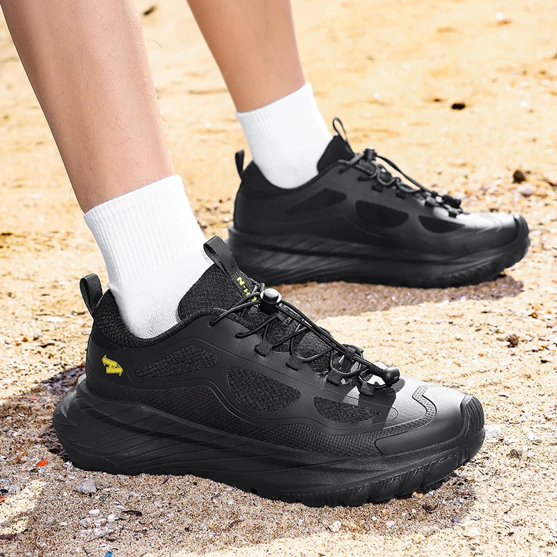 Men Hiking Shoes Waterproof Casual Walking Hiking Boots Outdoor Rubber Camping Trekking Non-Slip Women Mountain Walking Sneakers GONZALES ONLINE SHOP