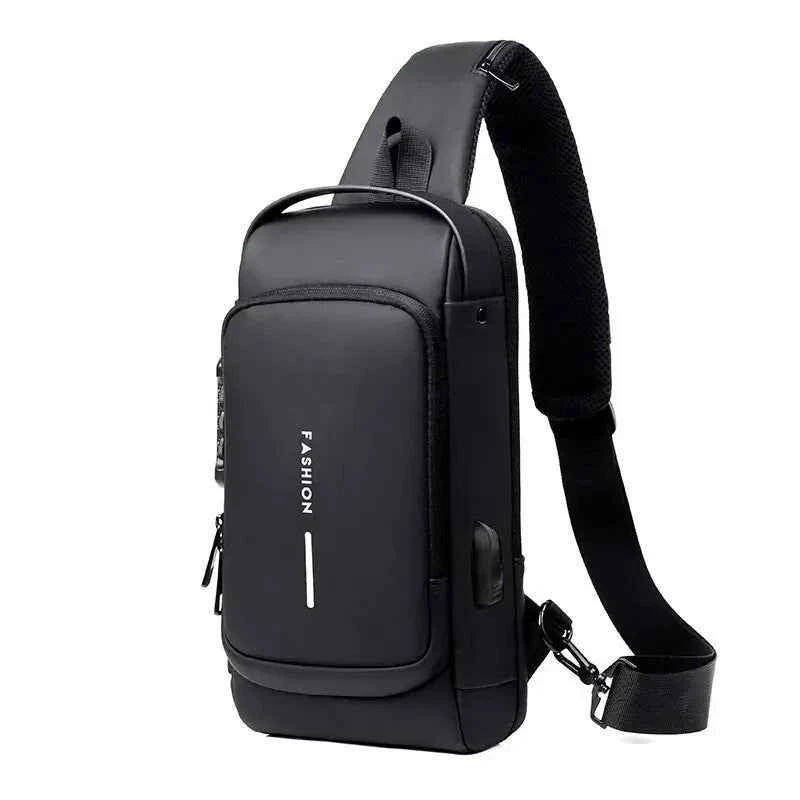 New Brand Designer Men Crossbody Bag PU Leather Classic Anti-Theft Shoulder Bag Chest Bag Multifunctional for Men