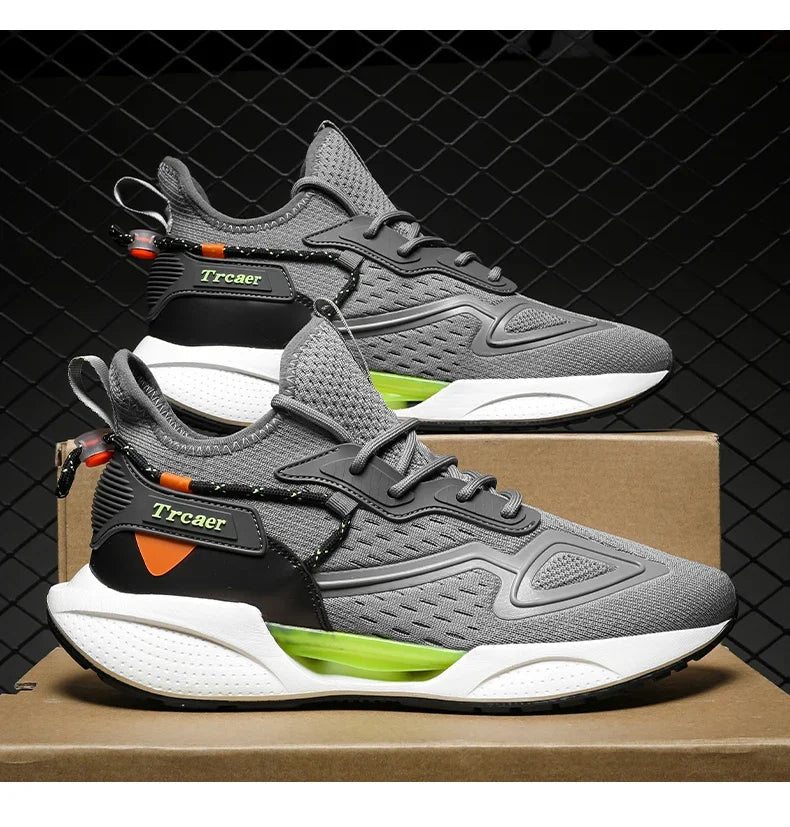 Sneakers Men High-quality Running Shoes with Popcorn Shoe Comfortable Unisex Running Walking Casual Tennis Shoe Breathable Light GONZALES ONLINE SHOP