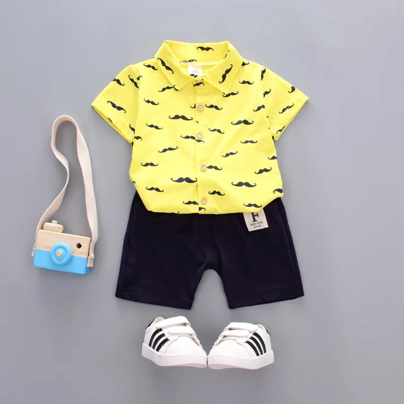 Summer Baby Boys Short Sleeve Suits Kids girls Clothing Cotton Costumes fashion Unisex GONZALES ONLINE SHOP