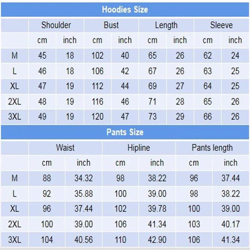 Men Tracksuit Double Zipper Two Pieces Set Mens Sportswear Male Jacket Hoodie and Pants Sweatsuit Hoodies+Pants GONZALES ONLINE SHOP