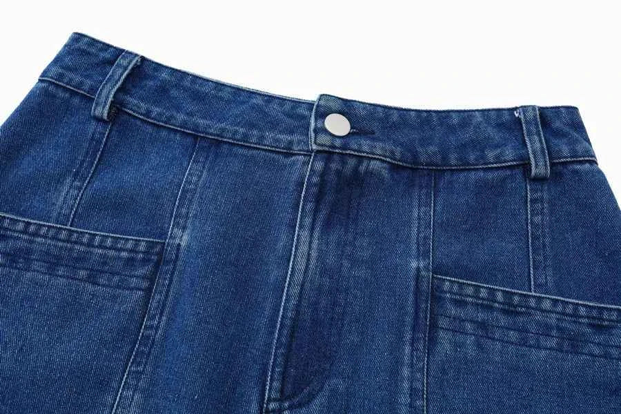 AS AW 2024 spring summer maxi denim skirt for woman clothing no any stretch (ship out in 24 hours)