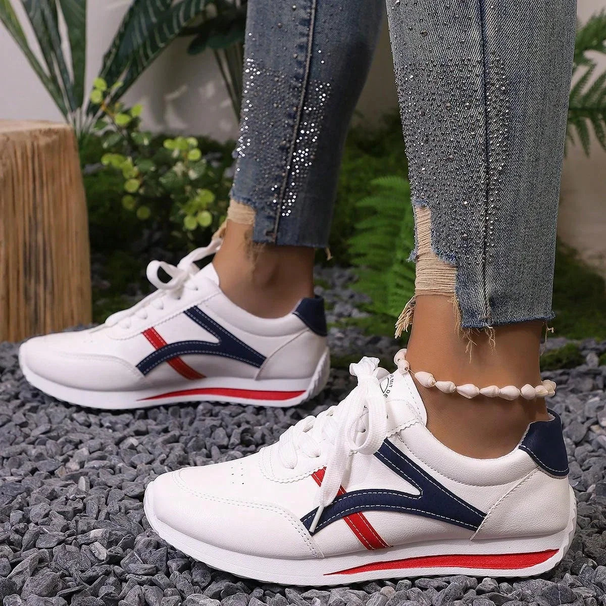 Sneakers Women New Sports Shoes Women's Small White Shoes Fashion Comfort Sneakers All-match Lightweight Casual Running Shoes GONZALES ONLINE SHOP