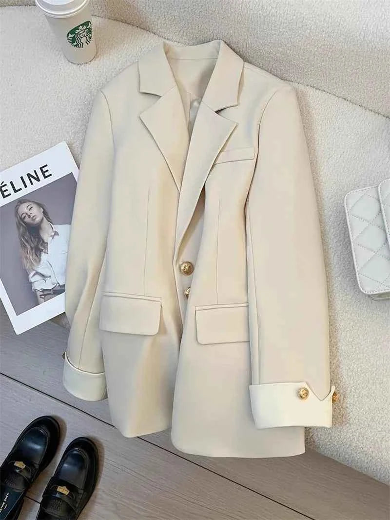 Women's Blazer Coat Spring Autumn Korean Version Leisure Ladies  Suit Jacket Design Sense Korean Version Female Suit Top
