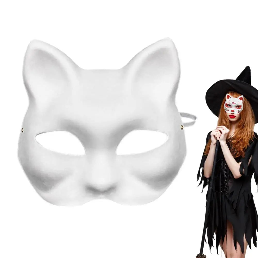 Cat Masques To Paint Blank Animal Dress GONZALES ONLINE SHOP