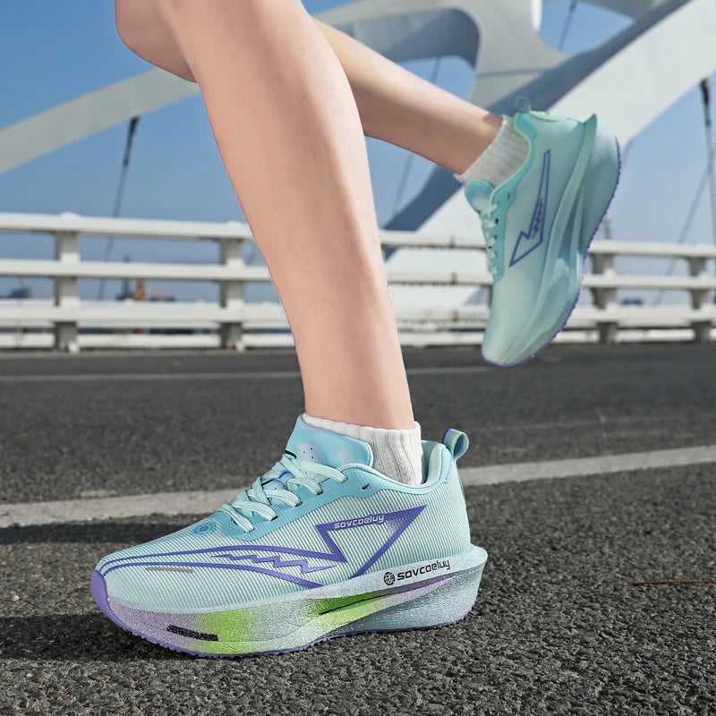 Running Shoes Carbon Board Speciality Marathon Men Sports Breathable Lightweight Women's Comfortable Athletic Nonskid Sneakers GONZALES ONLINE SHOP