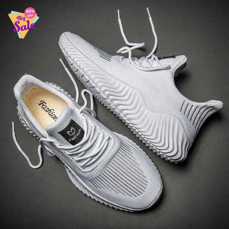 Shoes Men High Quality Male Sneakers Breathable White Fashion Gym Casual Light Walking Plus Size Footwear 2026