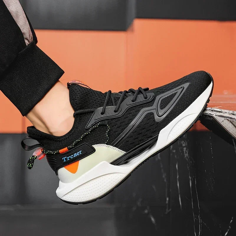 Sneakers Men High-quality Running Shoes with Popcorn Shoe Comfortable Unisex Running Walking Casual Tennis Shoe Breathable Light GONZALES ONLINE SHOP