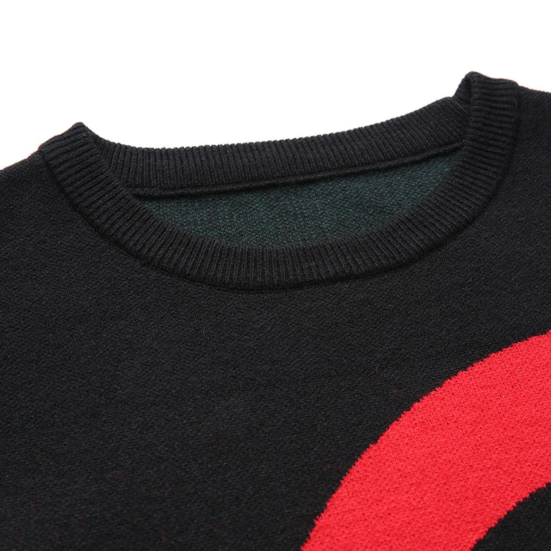 Light Luxury Men's Knitted Pullover Autumn/Winter New Letter Embroidery Long Sleeve Korean Trend Casual Fashion Warm Men Sweater GONZALES ONLINE SHOP