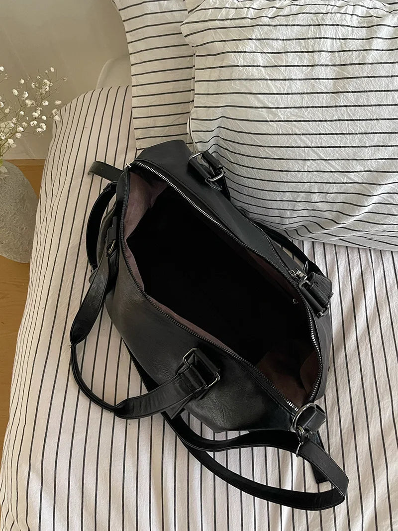 Fashion Tote Bag Leather Women Bag Simplicity Handbag Solid Vintage Shoulder Messenger Bag for Ladies GONZALES ONLINE SHOP