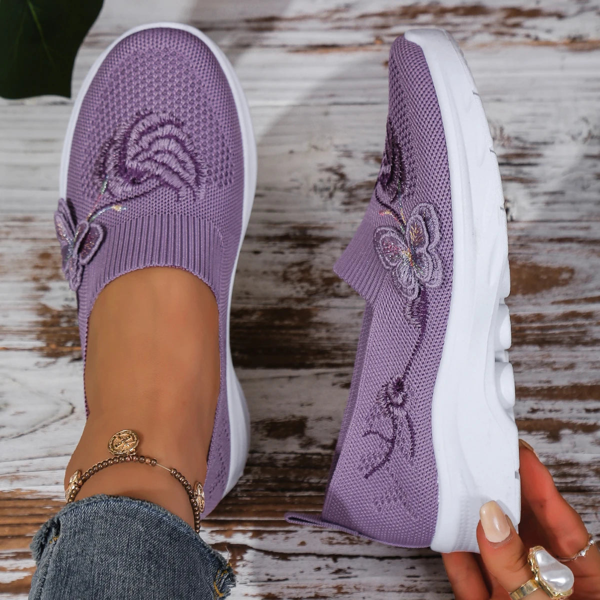 Women's shoes women's Single Embroidered Shoes Soft Breathable Work Footwear Comfortable Design for Professional Environments GONZALES ONLINE SHOP