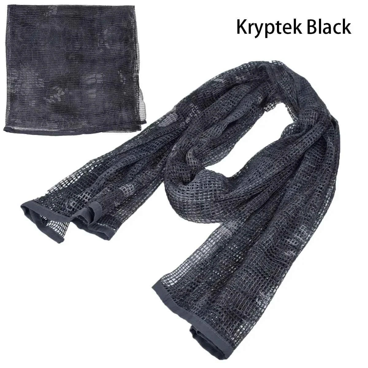 Camouflage Netting Scarf Sniper Veil Camo Mesh Face Scarf Veil Shemagh Head Wrap for Outdoor Camping Hiking Hunting Scarves