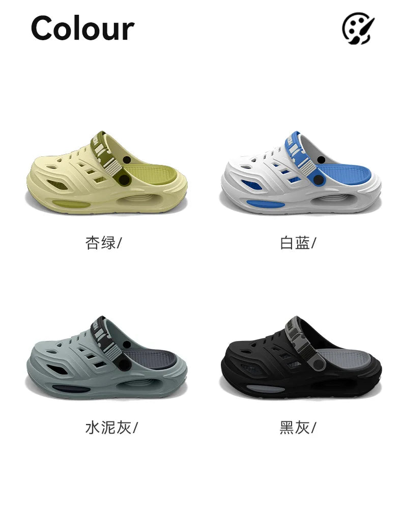 Arch support, anti slip, soft sole, wear-resistant cool slippers for wearing, thick sole breathable odor proof summer hole shoes GONZALES ONLINE SHOP