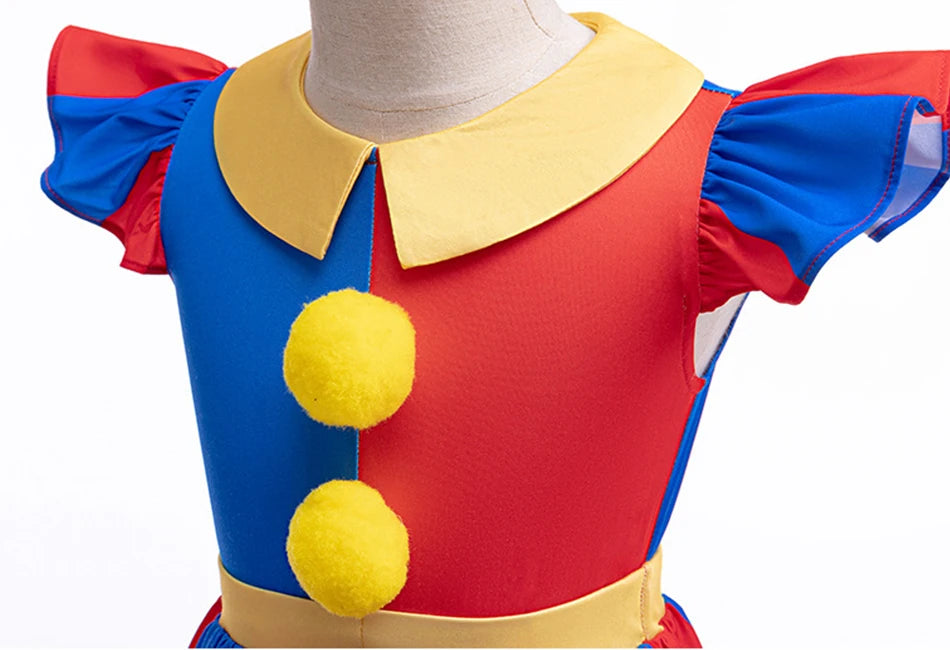 Kids Pomni Cosplay Costume GONZALES ONLINE SHOP
