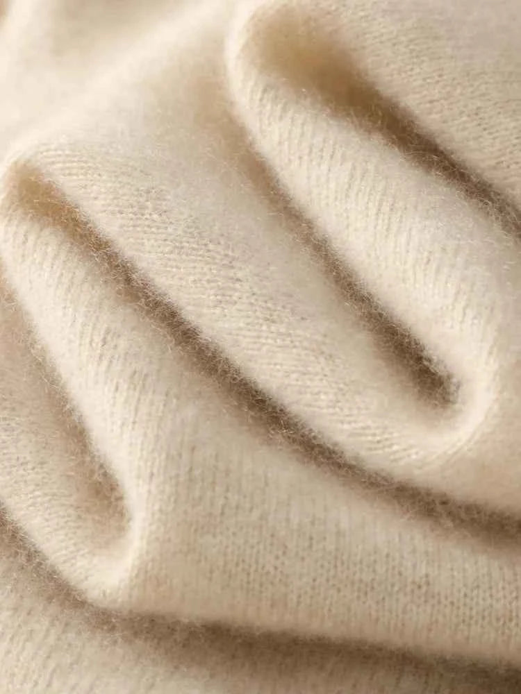 Women 100% Merino Wool Sleeveless Pullovers Turtleneck Sweater Waistcoat Wool Knitwear Spring Autumn Winter Fashion Vest Tops