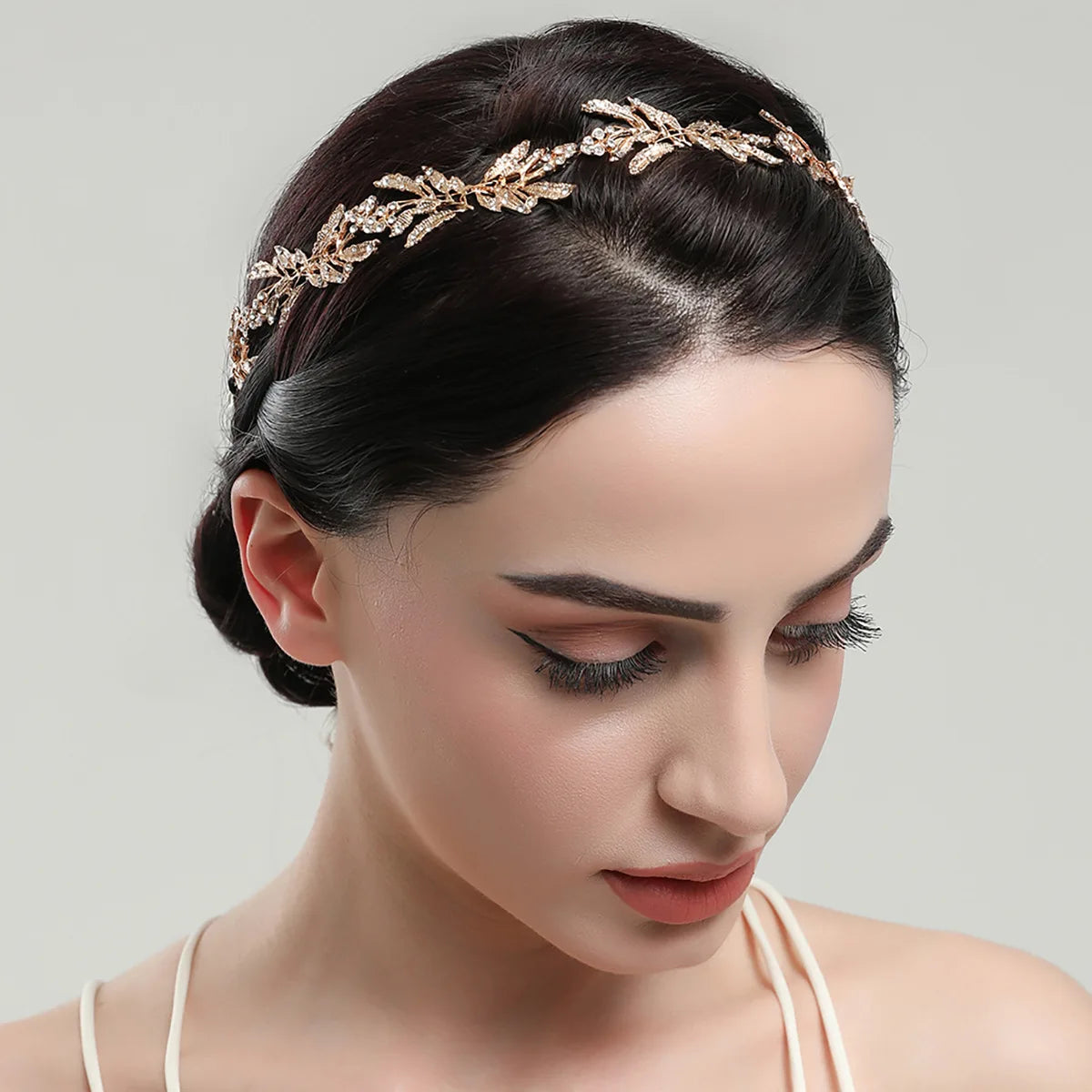 Wedding Headbands For Women Bride Handmade Crystal Rhinestone Tiaras Silver Color Hairbands Hair Accessories Queen Headband Gift GONZALES ONLINE SHOP