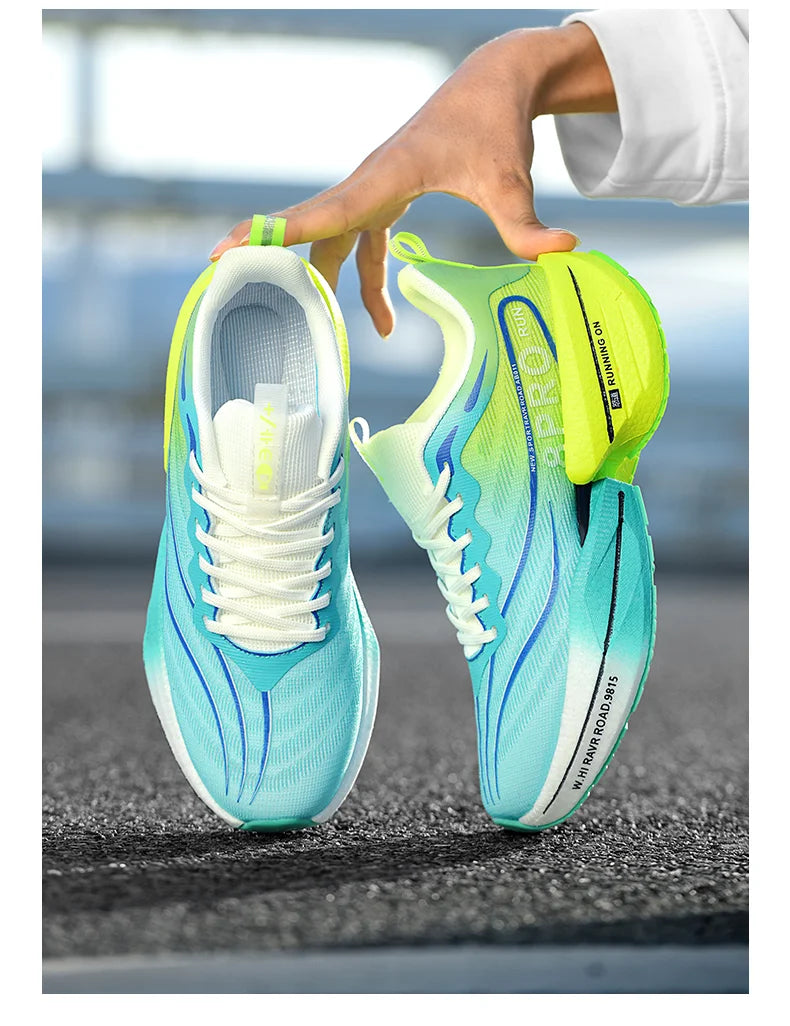 Men's Running Shoes Carbon Plate Racing Marathon Athletic Shoes Cushioned Comfortable Road Sneakers Teenage Training Shoes GONZALES ONLINE SHOP