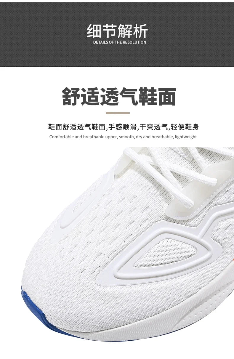 Sneakers Men High-quality Running Shoes with Popcorn Shoe Comfortable Unisex Running Walking Casual Tennis Shoe Breathable Light GONZALES ONLINE SHOP
