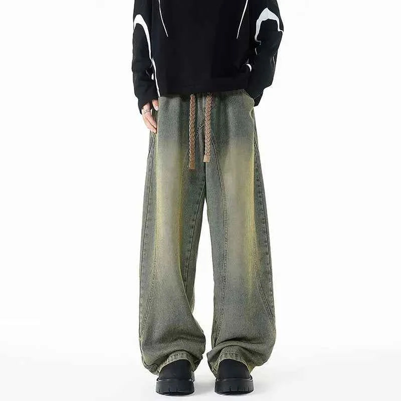 Large Size Jeans for Men, Loose and Stylish Casual Straight Leg Wide Leg Pants