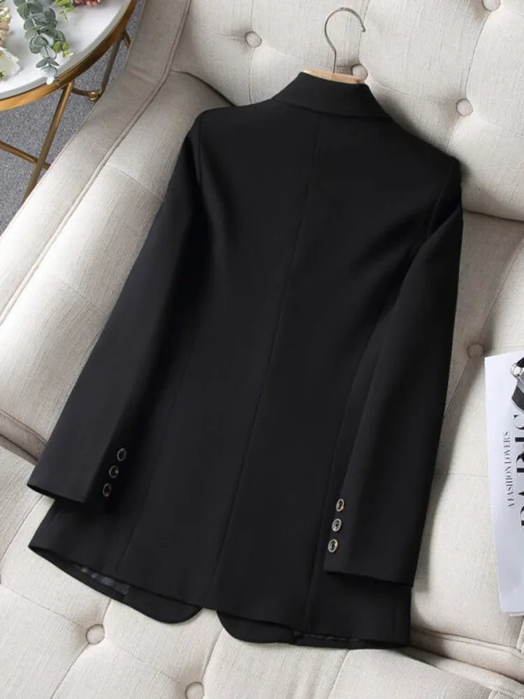 Women Blazer Coat Fashion Long Sleeve Tops Outerwear Chic Elegant Long Sleeve Basic All-match Office Streetwear New 2023 GONZALES ONLINE SHOP