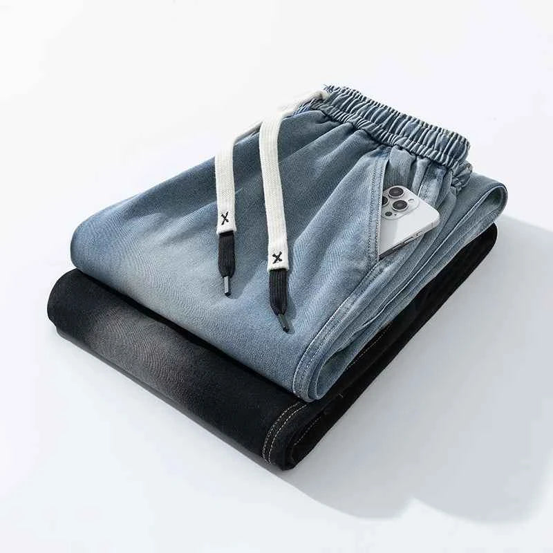 Men's Wide Leg Jeans Loose Casual Oversized Trousers Spring Fashion Streetwear Outdoor Neutral Style Washed Effect