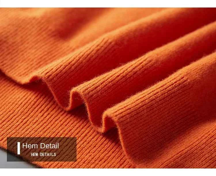 2025 Cashmere Sweater O-neck Pullovers Men's Loose Oversized M-3XL Knitted Bottom Shirt Autumn Winter New Korean Casual Men Top