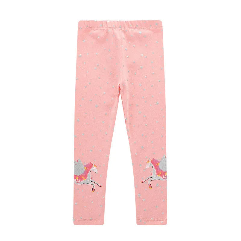 Jumping Meters Baby Leggings Pants For Autumn Spring Kids Clothes Animals Embroidery Hot Selling Toddler Skinny Pants Girls GONZALES ONLINE SHOP