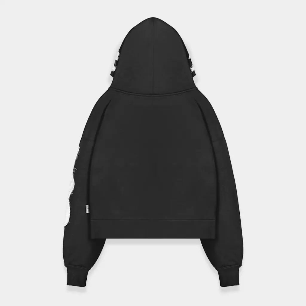 Y2k Letter Patchwork Zip Up Hoodie Gothic Streetwear Retro Fashion Loose Oversized Embroidered Sweatshirt Men Women Clothing GONZALES ONLINE SHOP