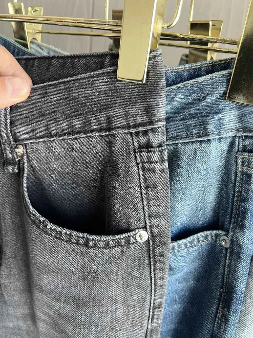 Z1975 straight height waist long jeans 2025 ETJ Autumn/Winter New Wash Product y2k Classic  Jeans for women