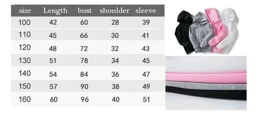 Tween Girl Children Hoodies Casual Comfortable Loose Long Sleeve Tops Sweatshirts Kids Cartoon Coat Autumn Winter Clothes
