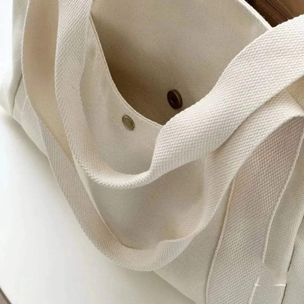 Large Capacity Tote Canvas Bag for Work Outgoing High Appearance Commuting Versatile Art Student Clothing Book Shoulder Bag Bag GONZALES ONLINE SHOP