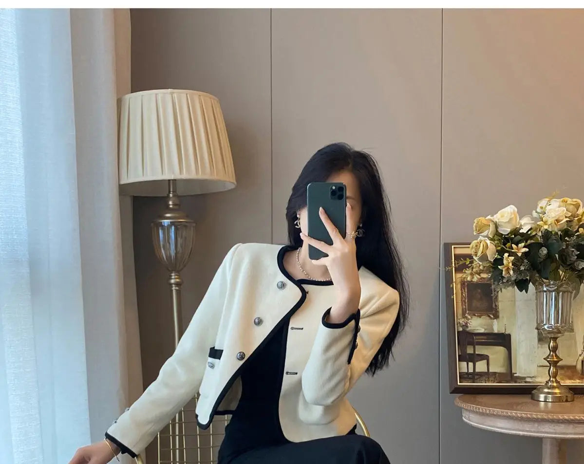 2024 Autumn New Women's Clothing Matching Sets French Graceful Slim Coat Black Mermaid Dress Suit Lady Jacket Dresses Outfits GONZALES ONLINE SHOP