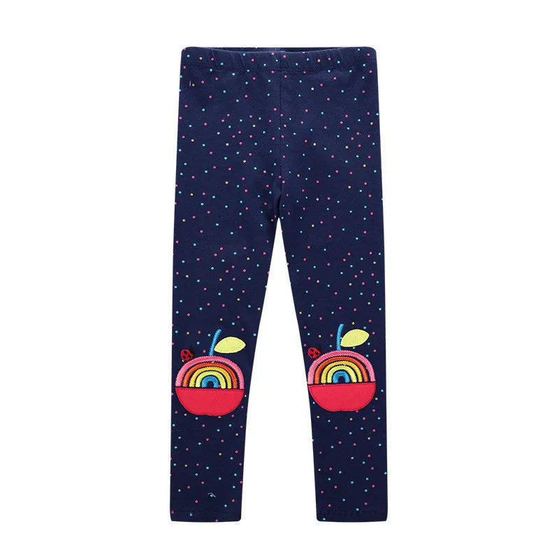 Jumping Meters Baby Leggings Pants For Autumn Spring Kids Clothes Animals Embroidery Hot Selling Toddler Skinny Pants Girls GONZALES ONLINE SHOP