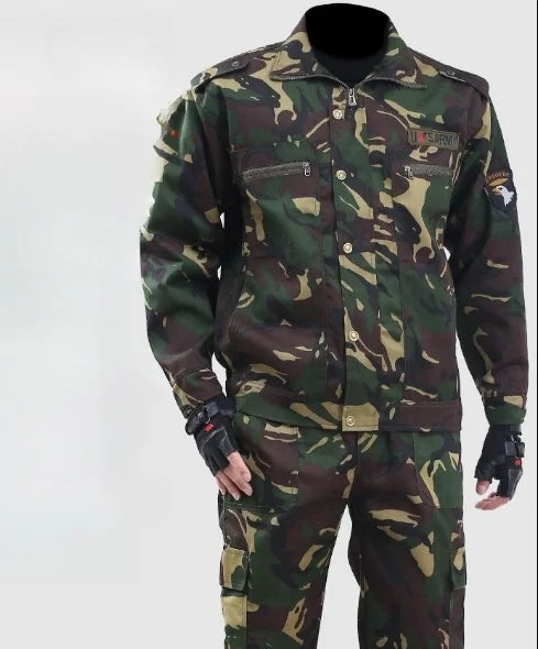 Wear-resistant camouflage suit for men and women's work clothes Spring and autumn thickened labor protection clothing, dirt resi GONZALES ONLINE SHOP