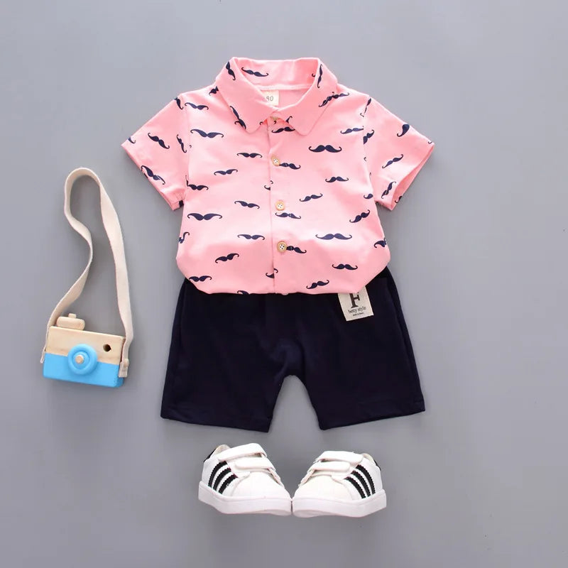 Summer Baby Boys Short Sleeve Suits Kids girls Clothing Cotton Costumes fashion Unisex GONZALES ONLINE SHOP