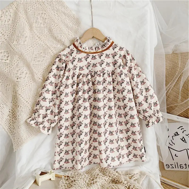 Girls Dress Autumn Spring New Long Sleeve Kids Dress Princess Dress Kids Clothes Vestido Flower Girl Dresses Clothing Wholesale GONZALES ONLINE SHOP