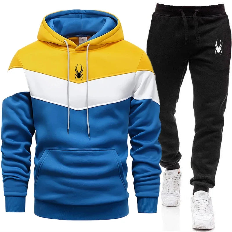 Men's Clothing Casual Sweatshirt Suit Sweatshirts for Men Daily Tricolor Hoodies Hot High Quality 2024 Sports Tracksuit Jogging GONZALES ONLINE SHOP